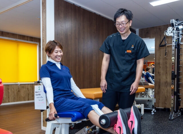草津　変形性膝関節症　トレーニングジム